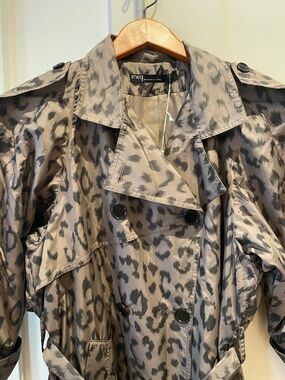 Meg Shop leopard trench coat XS/S